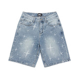 CHILLIN'  Star Denim Shorts-