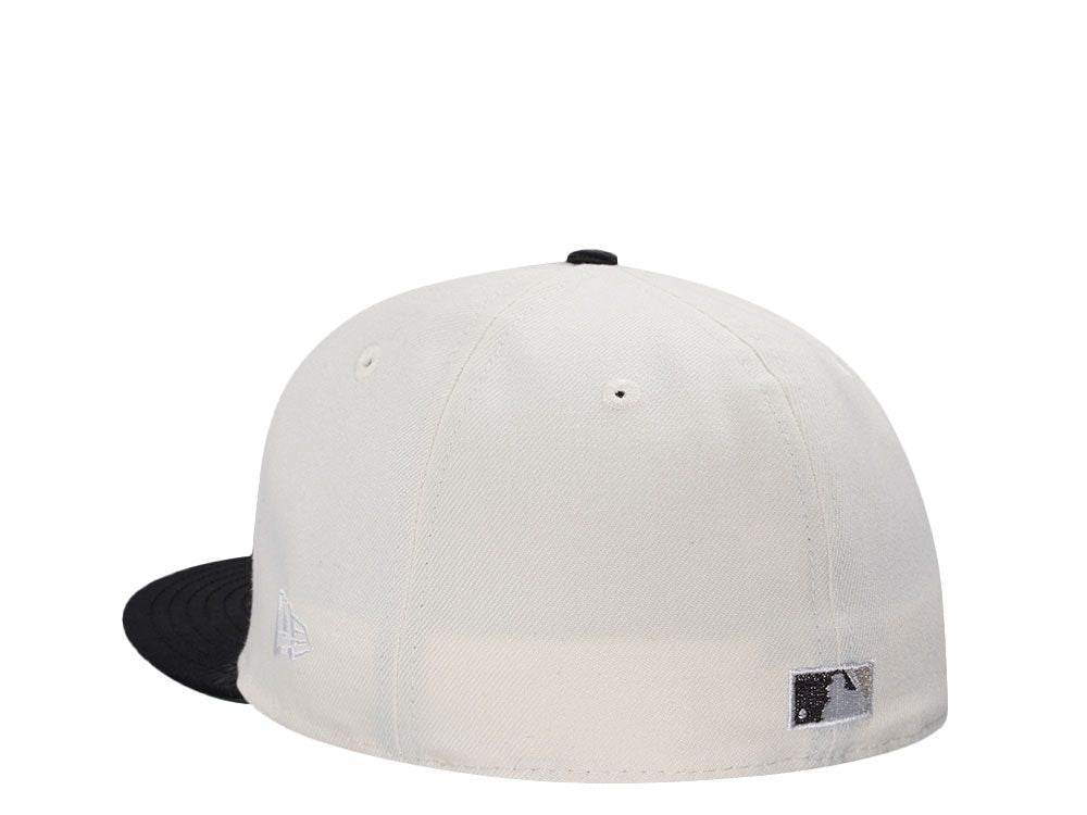 【海外買付品】NEW ERA 59FIFTY CHICAGO WHITE SOX 95 YEARS SATIN EDITION WHITE BLACK