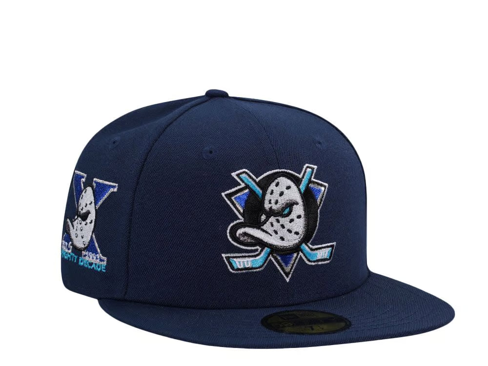 【海外買付品】59FIFTY Anaheim Ducks 10th Anniversary Ocean Metallic