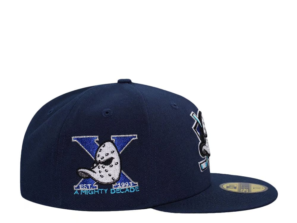 【海外買付品】59FIFTY Anaheim Ducks 10th Anniversary Ocean Metallic