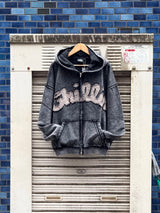 CHILLIN' -NY BUTTERFLY PIGMENT ZIP HOODIE-