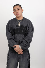 CHILLIN' -SHINY SWEATER- BLACK（beanie付き）