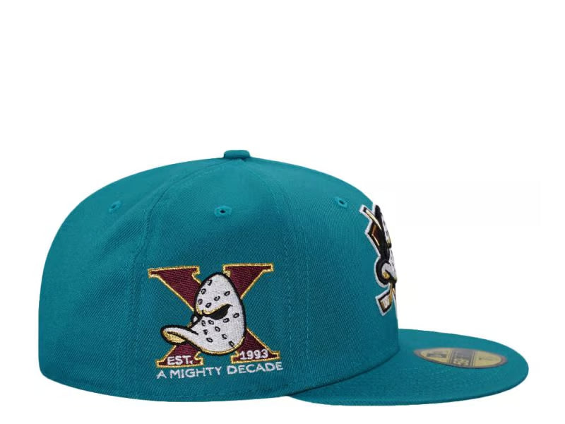 【海外買付品】59FIFTY Anaheim Ducks 10th Anniversary Teal