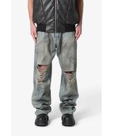 mnml（ミニマル）Ultra Baggy Destroyed Denim 24ml-aw412d