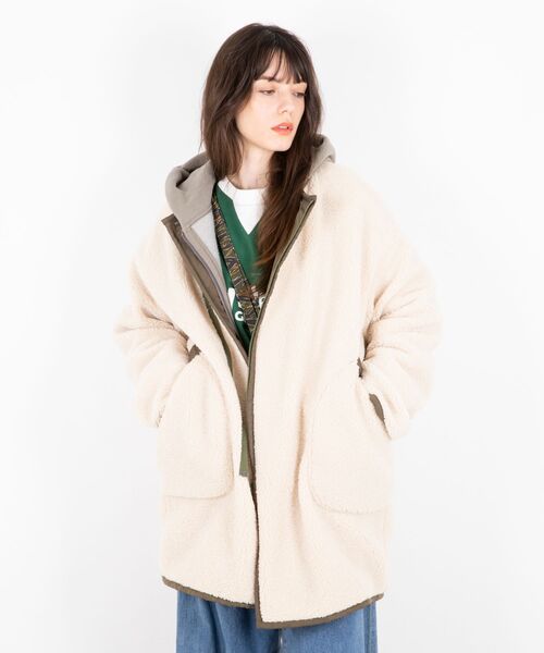 HYSTERIC GLAMOUR　VIXEN GIRL ノーカラーリバーシブルコート
