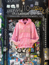 CHILLIN' -NY BUTTERFLY PIGMENT ZIP HOODIE-