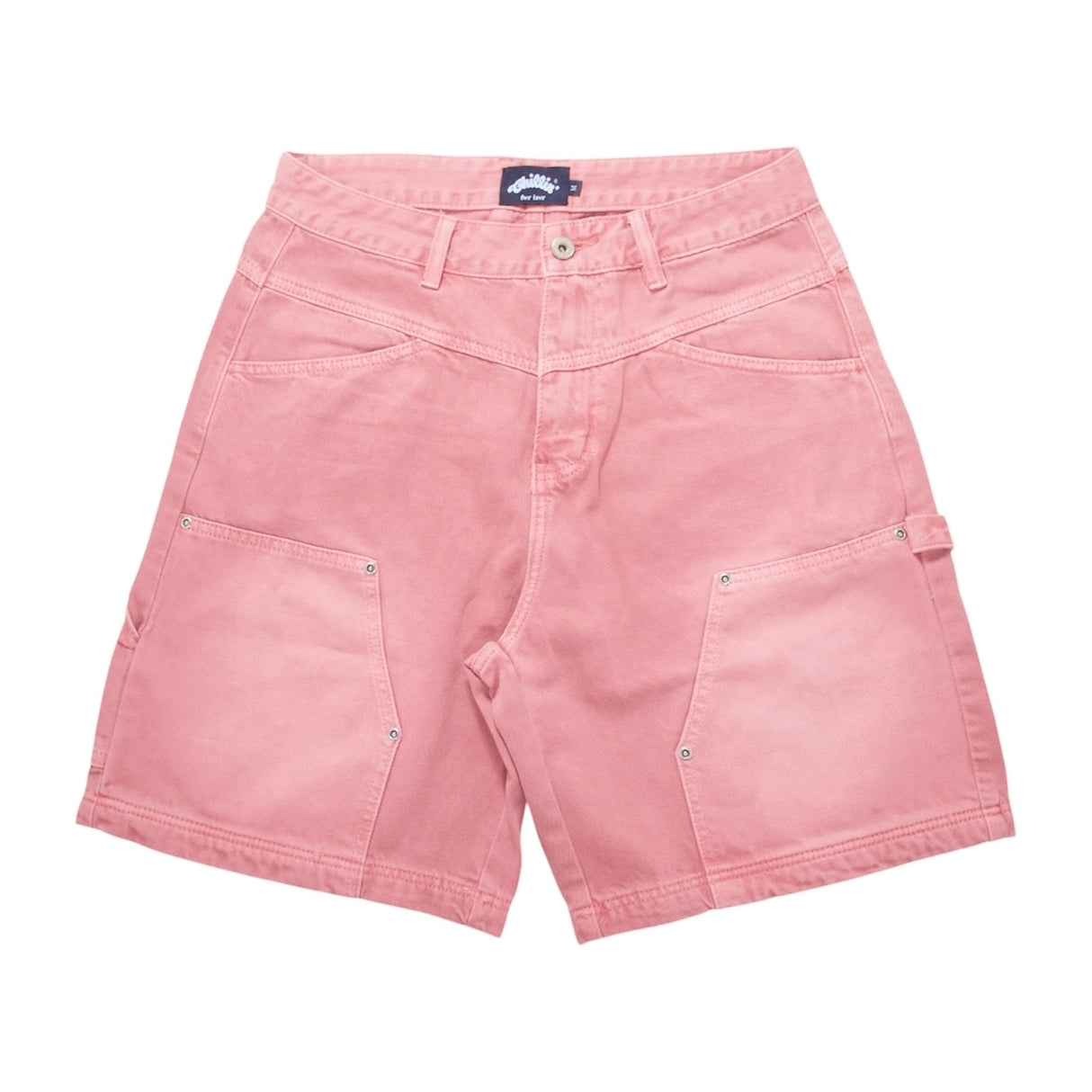 CHILLIN'  Pink Denim Shorts-