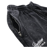 CHILLIN'  Studs Pigment Sweatpants- Black