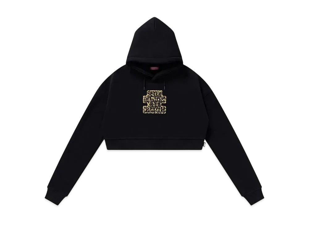 BlackEyePatch Leopard Og Label Cropped Hoodie