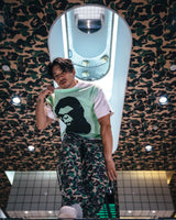 ©SAINT M×××××× SM-HR1-0000-C34 / BAPE_SS TEE / HANDPRINT / Tシャツ