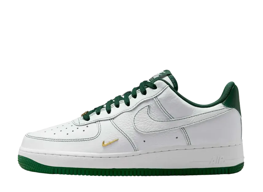 Nike Women's Air Force 1 '07 Mini Jewel "White/Metallic Gold/Gorge Green"/ナイキ ウィメンズ エアフォース1 '07 ミニジュエル "ホワイト/メタリックゴールド/ゴージグリーン"/IB6543-102
