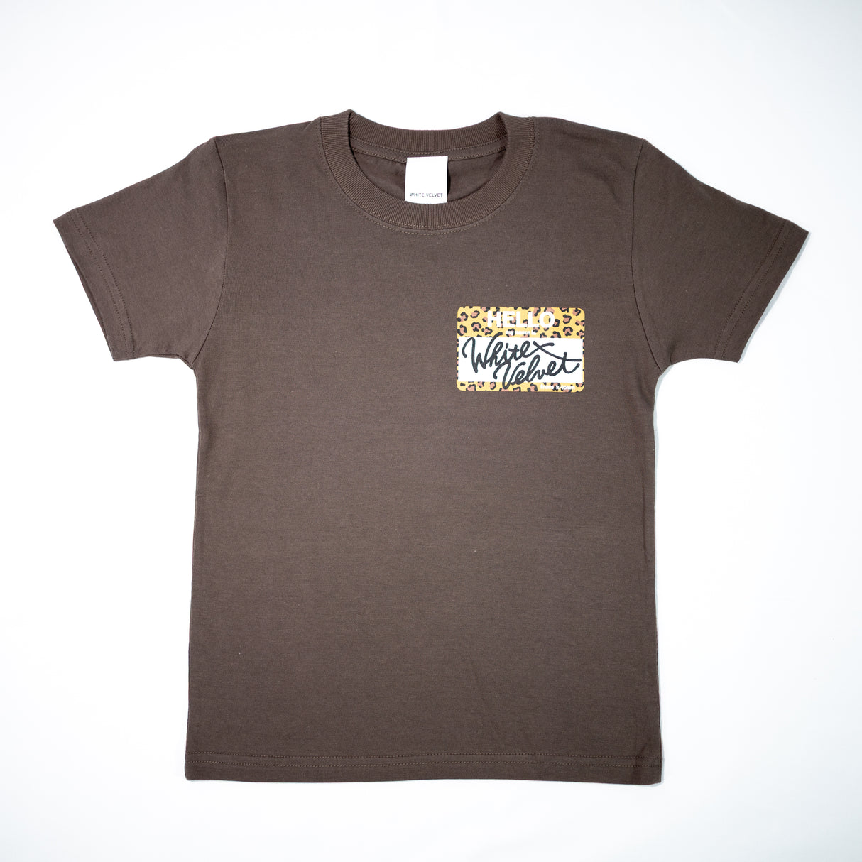 WHITE VELVET "My Name Is Leopard" Kids Tee/ホワイト ベルベット "マイネームイズ レオパード" キッズTシャツ