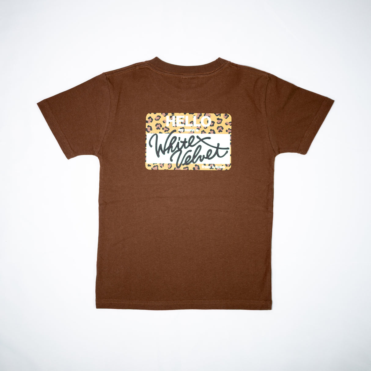 WHITE VELVET "My Name Is Leopard" Kids Tee/ホワイト ベルベット "マイネームイズ レオパード" キッズTシャツ