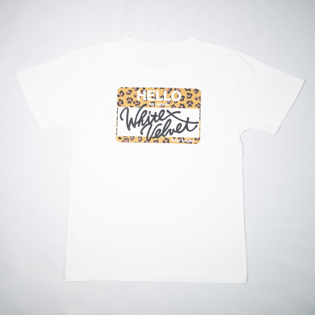 WHITE VELVET "My Name Is Leopard" Kids Tee/ホワイト ベルベット "マイネームイズ レオパード" キッズTシャツ