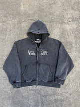 CHILLIN' -Removable Fur Zip Hoodie-