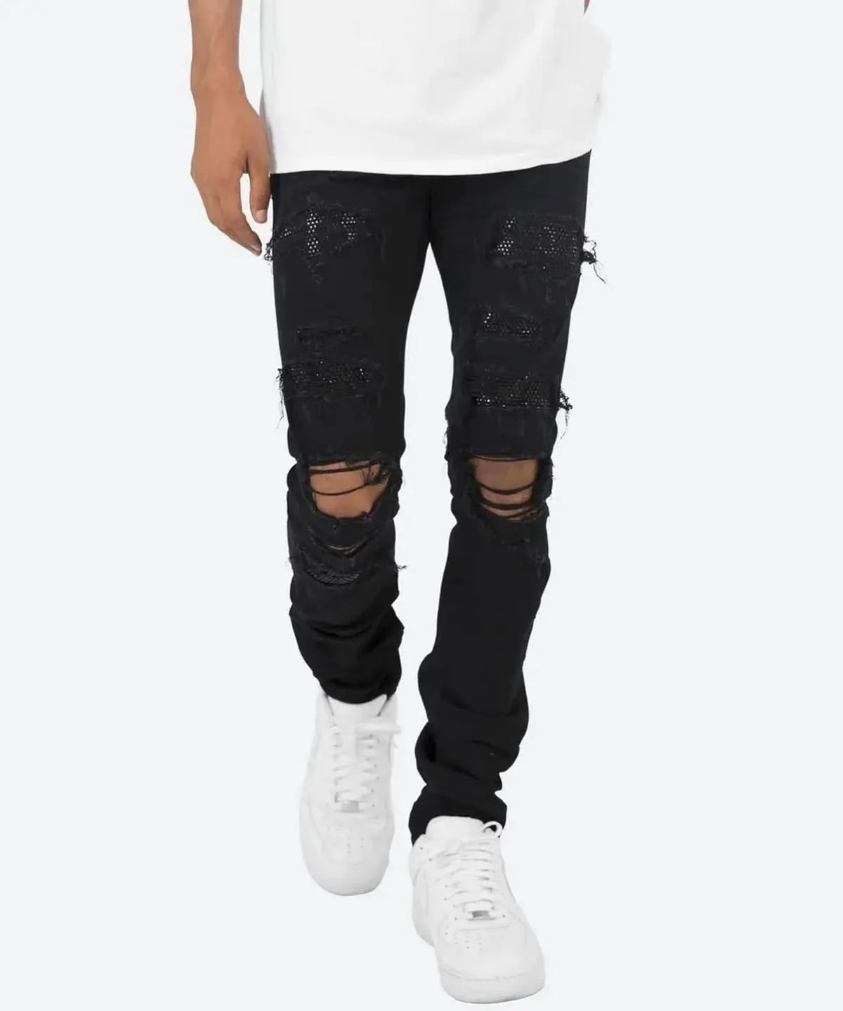 mnml（ミニマル）X201 Rhinestone Skinny Denim