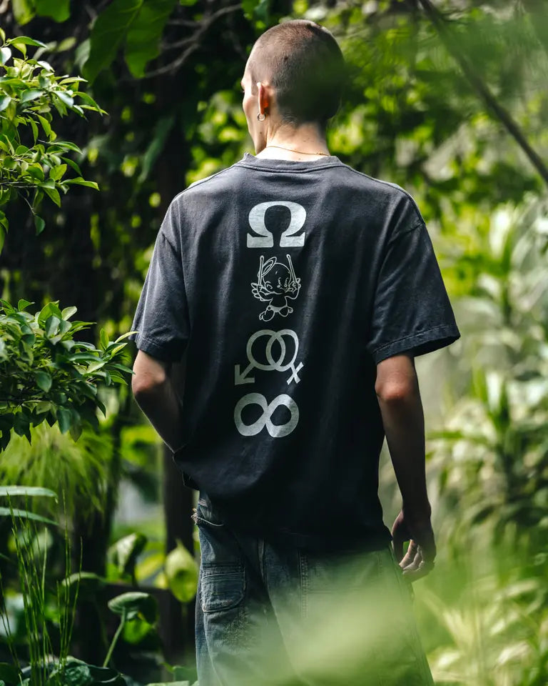 ©SAINT M×××××× SM-HR8-0000-008 / SS TEE / CANDLE / BLACK / Tシャツ