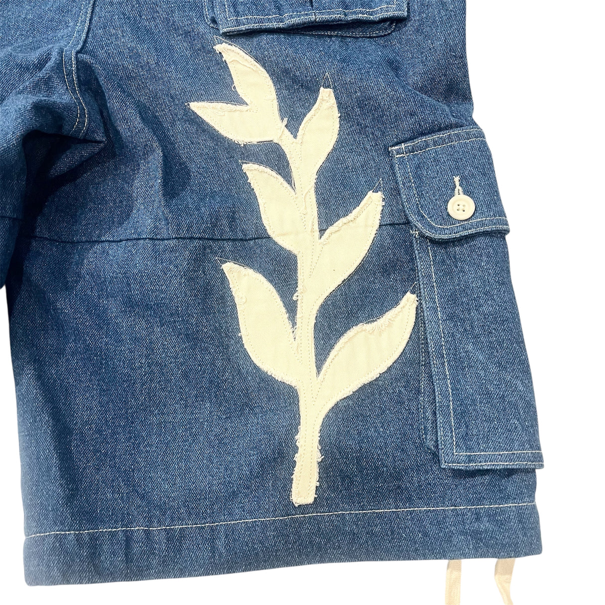 CHILLIN' -Denim Cargo Shorts-