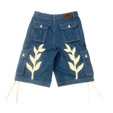 CHILLIN' -Denim Cargo Shorts-