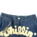 CHILLIN' -Denim Cargo Shorts-