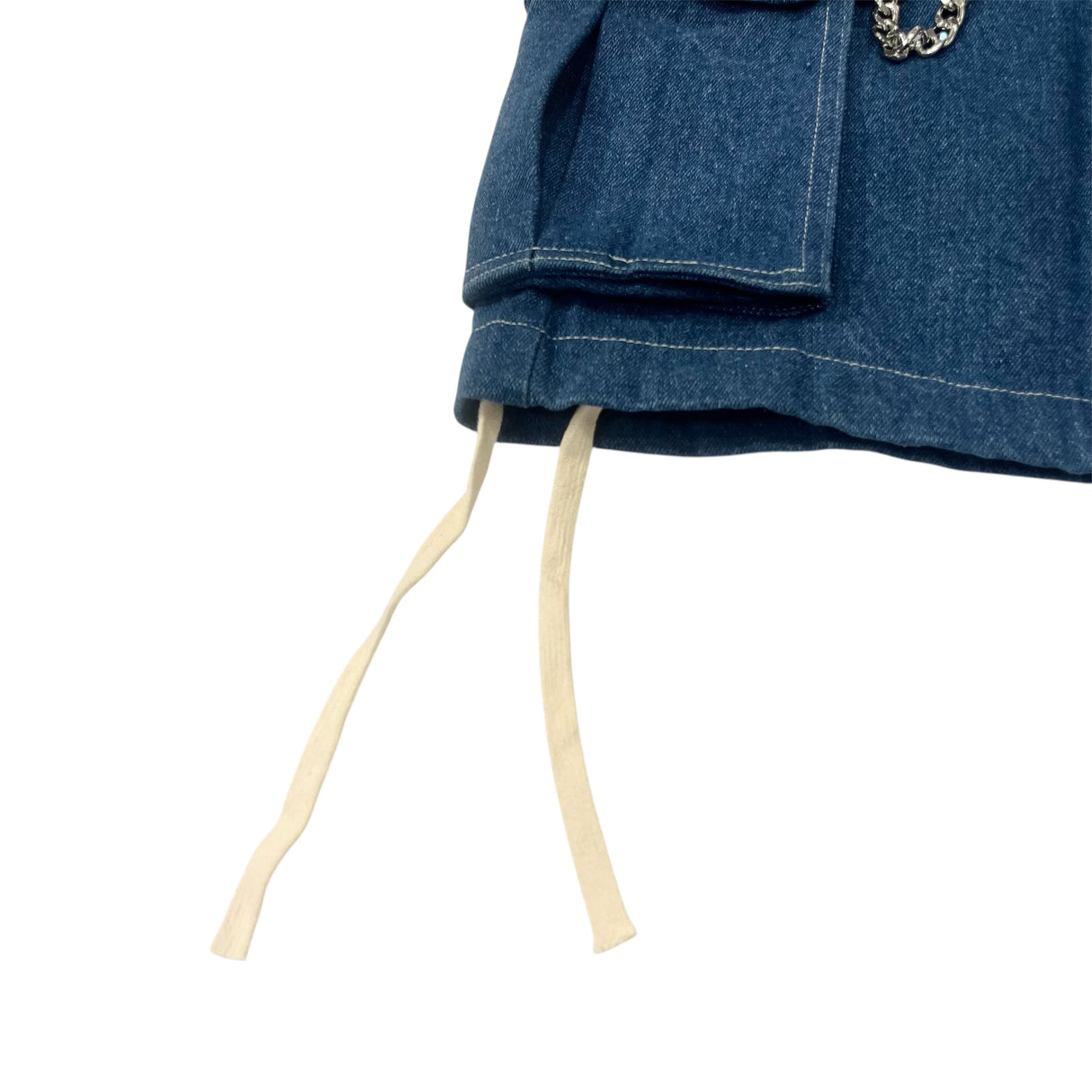 CHILLIN' -Denim Cargo Shorts-