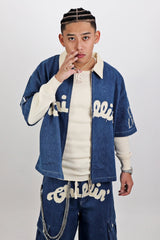 CHILLIN' -Denim Open Zip Shirts-　　　