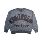 CHILLIN' -SHINY SWEATER- BLACK（beanie付き）