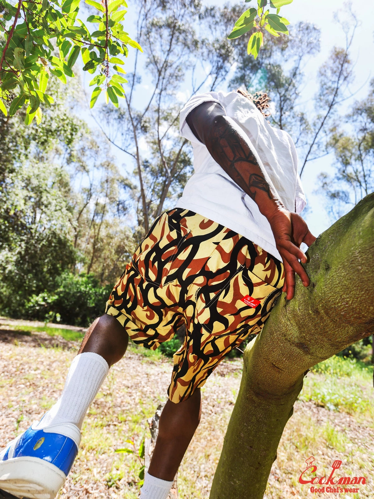 シェフパンツ Chef Pants Short Light Tribal Camo Beige