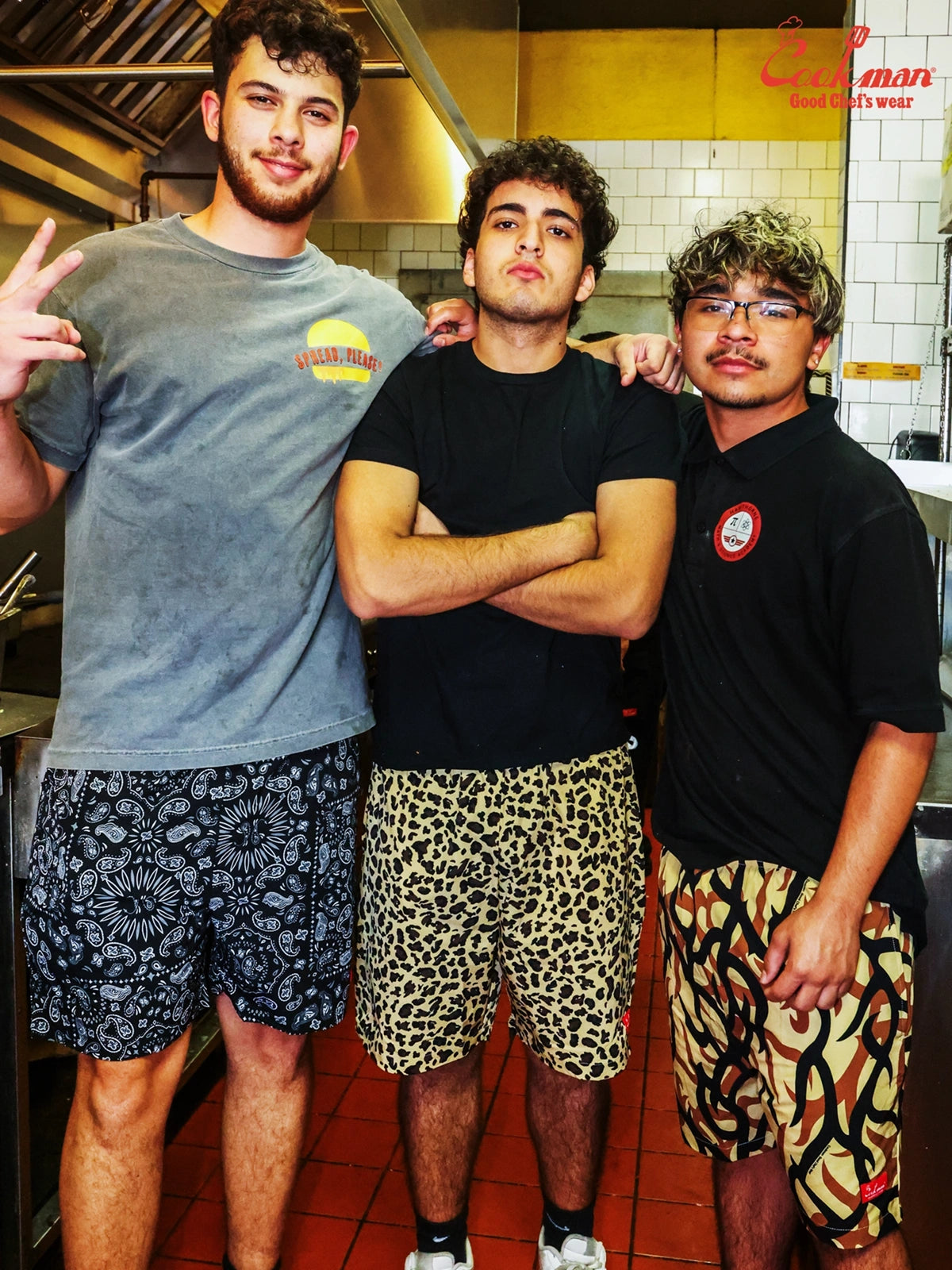 シェフパンツ Chef Pants Short Light Tribal Camo Beige