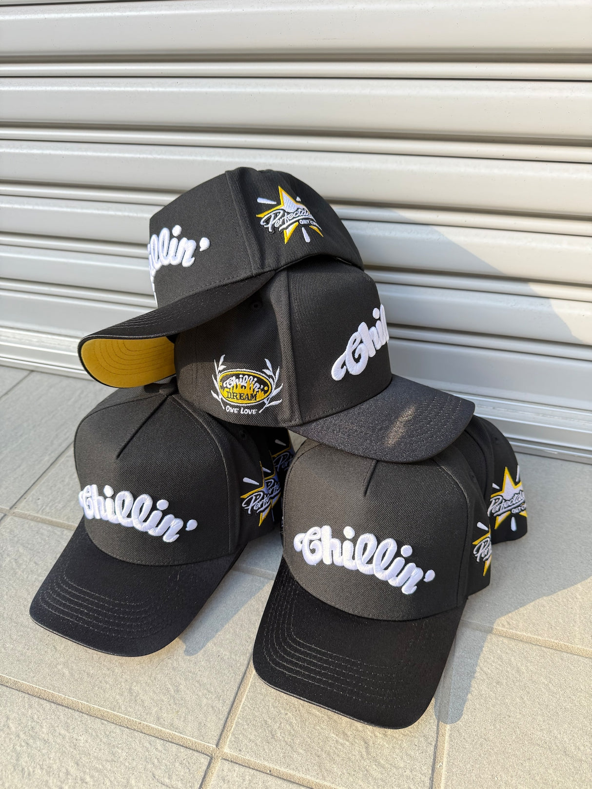 CHILLIN'  5panel Cap Star- Black / Yellow