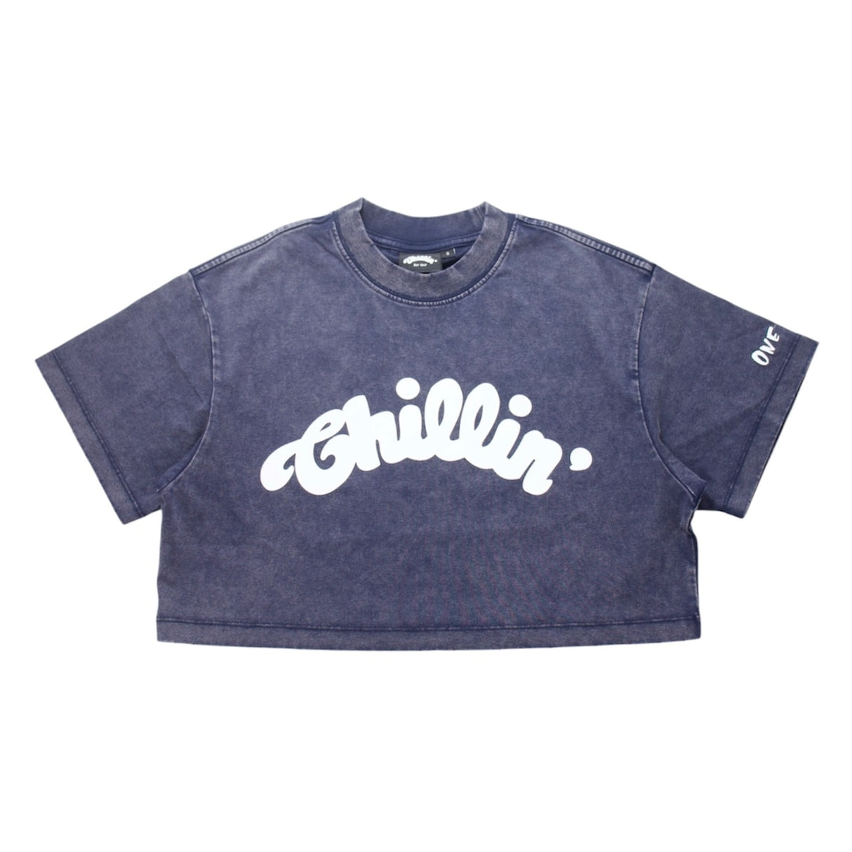 CHILLIN' Women's Big Logo Pigment Cropped S/Tee