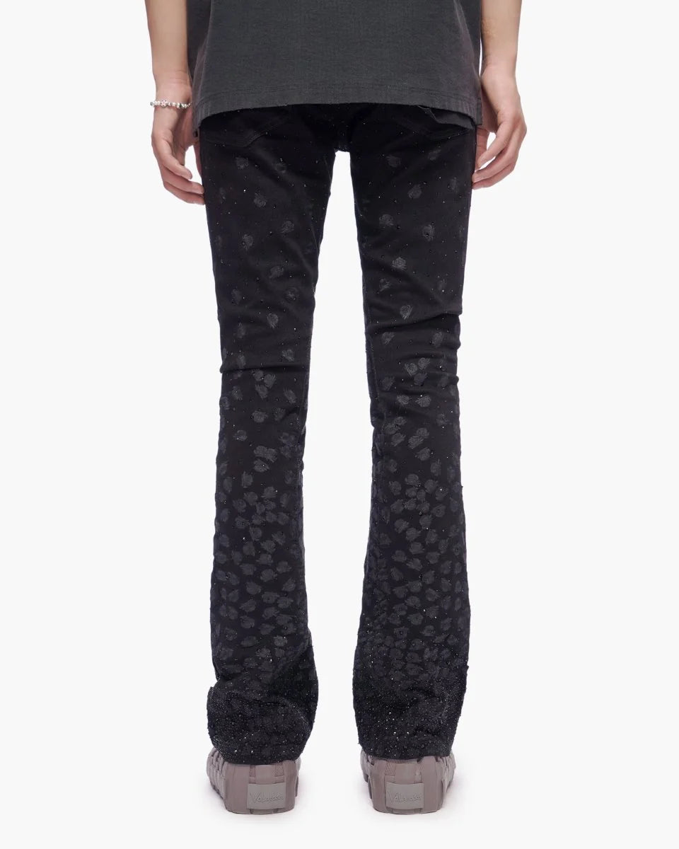 VALABASAS CANITE STACKED JET BLACK JEANS VLBS-VJ3-1121