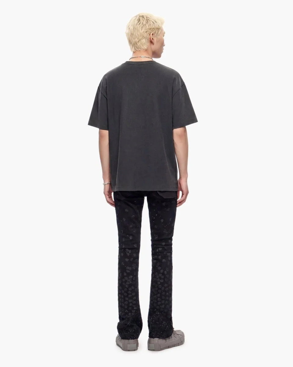 VALABASAS CANITE STACKED JET BLACK JEANS VLBS-VJ3-1121