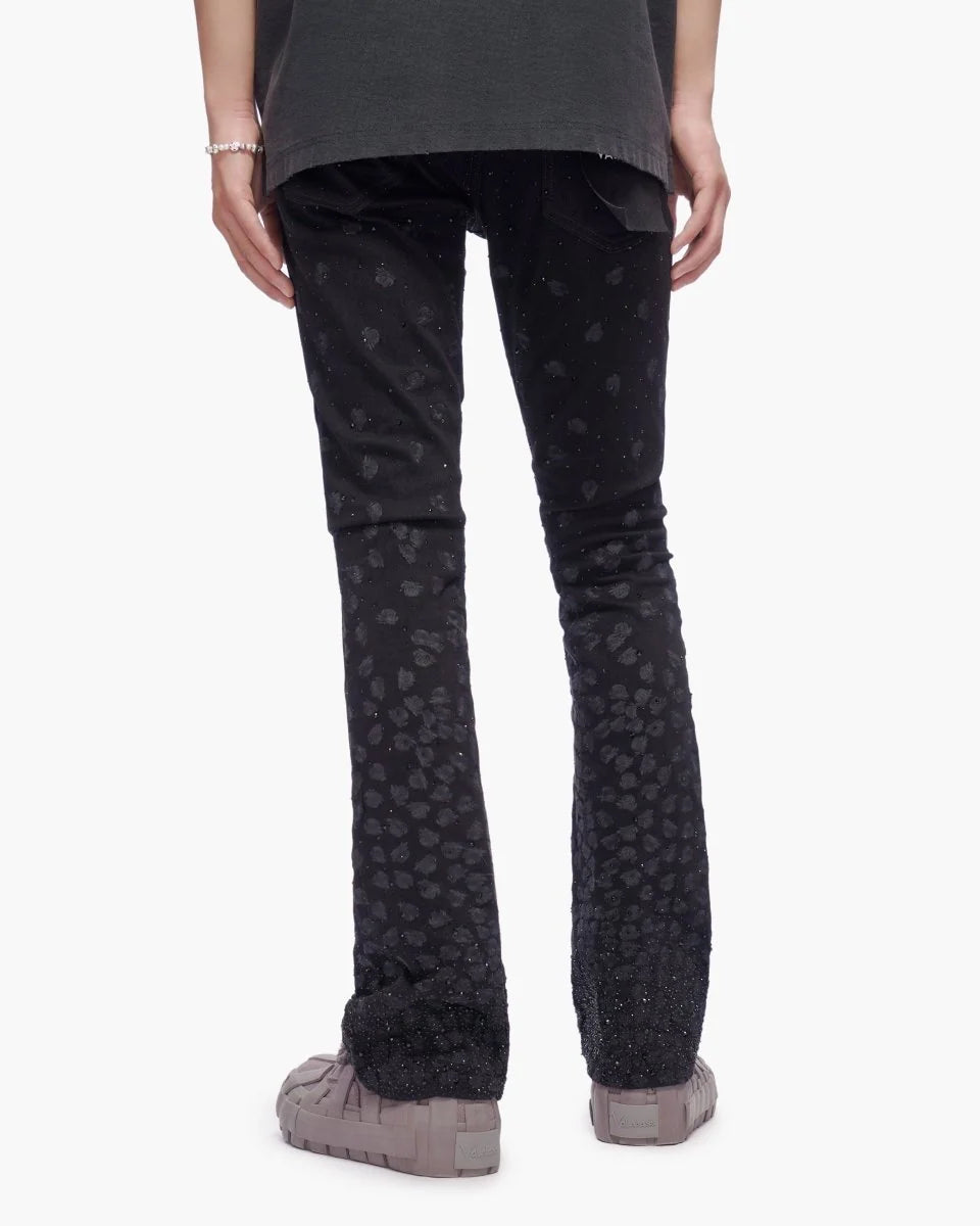 VALABASAS CANITE STACKED JET BLACK JEANS VLBS-VJ3-1121