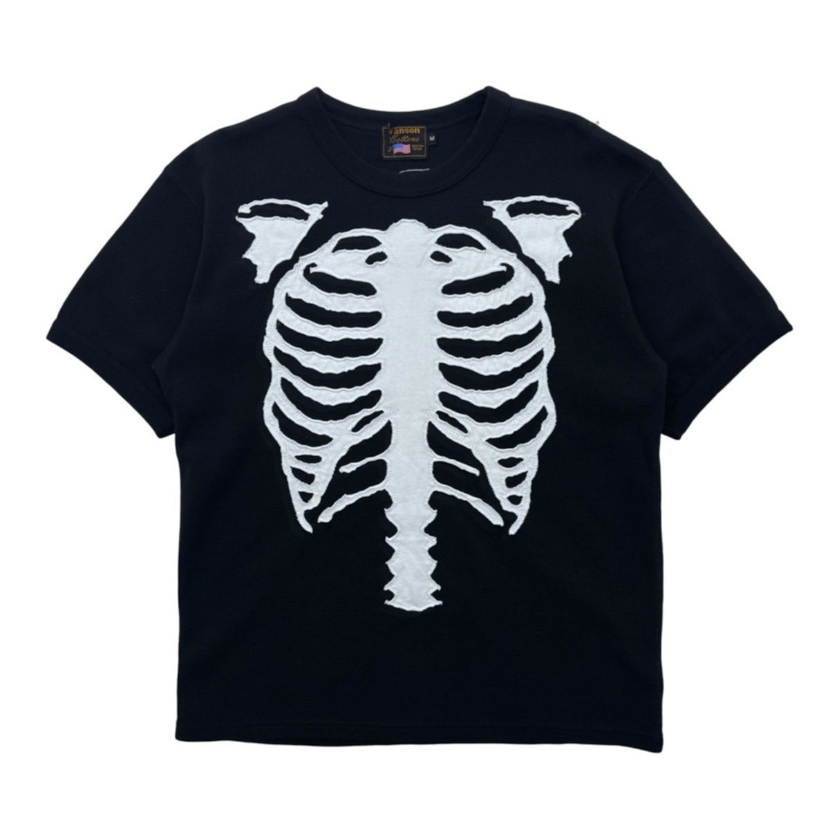 vanson  Bone Thermal S/S TEE- Black / White