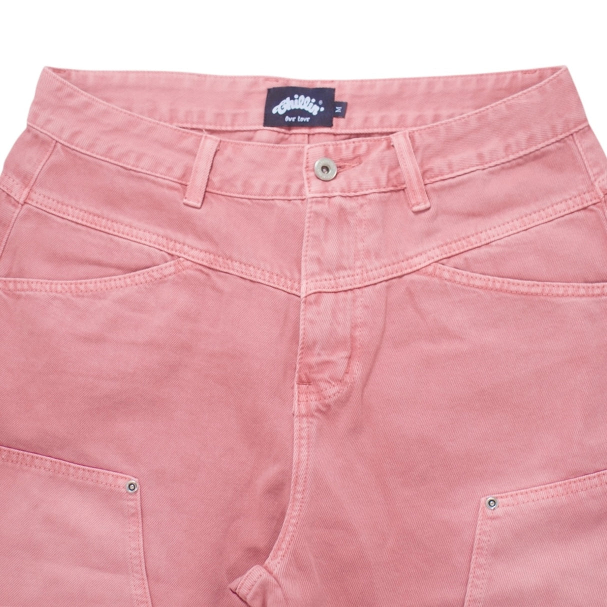 CHILLIN'  Pink Denim Shorts-