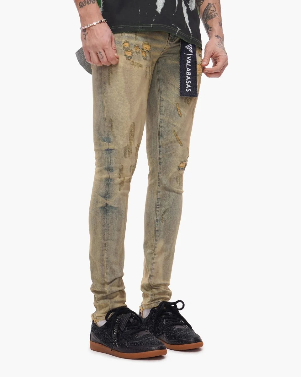 VALABASAS COLLAGE SKINNY DENIM VLBS-VJ1-1011