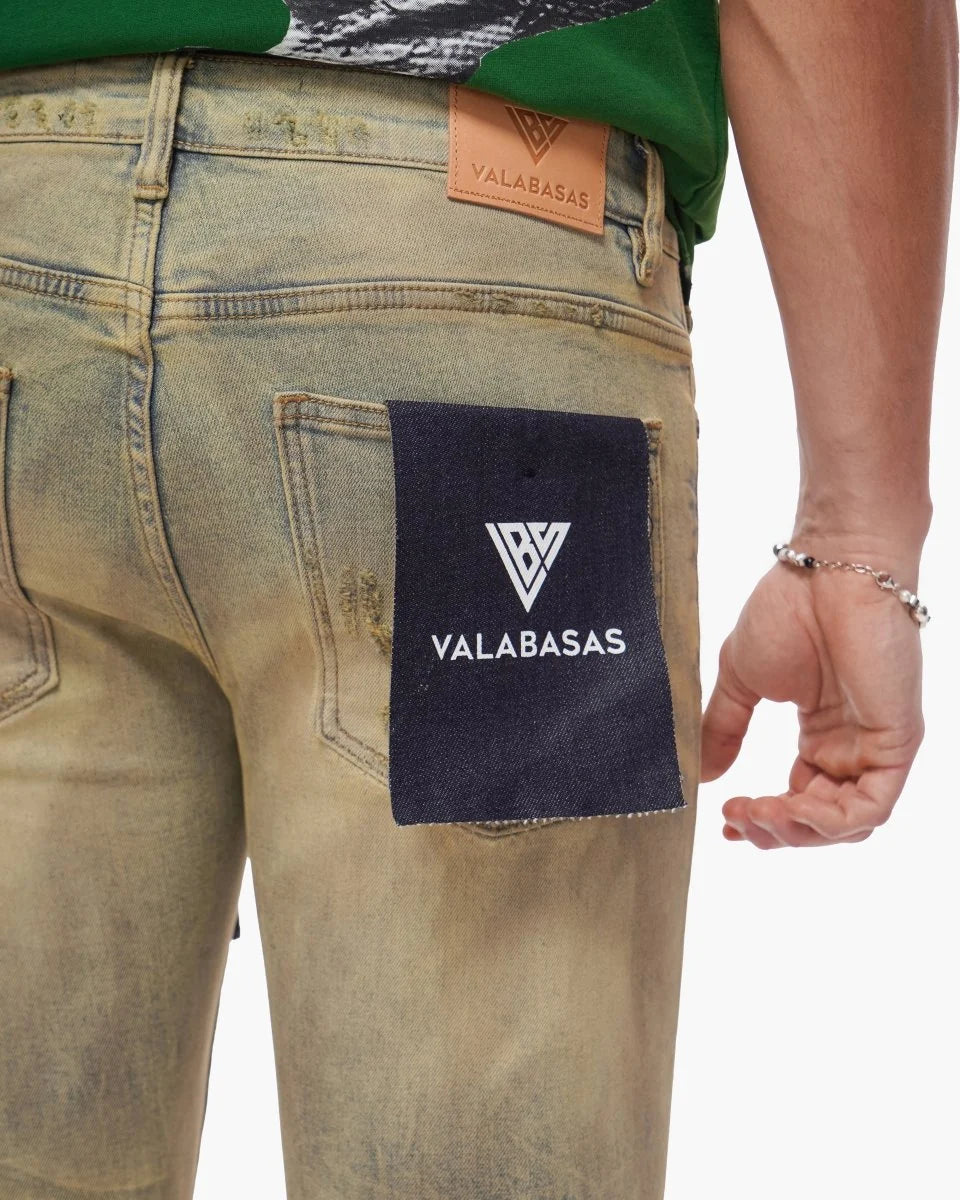 VALABASAS COLLAGE SKINNY DENIM VLBS-VJ1-1011