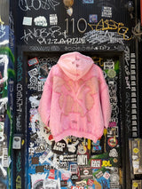 CHILLIN' -NY BUTTERFLY PIGMENT ZIP HOODIE-