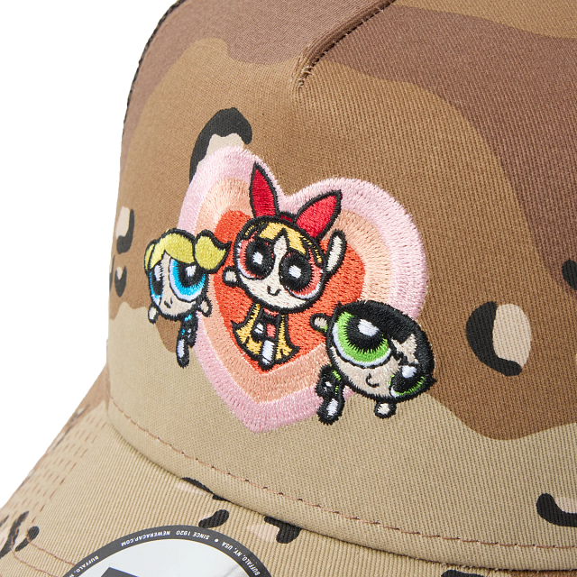 9FORTY A-Frame Trucker The Powerpuff Girls パワーパフ ガールズ ハート デザートカモ【14741732】