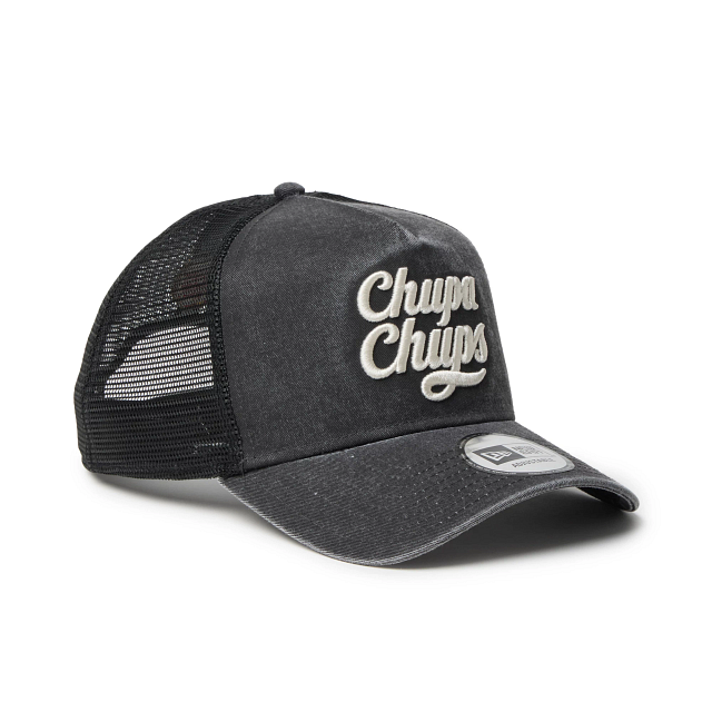 9FORTY A-Frame トラッカー Chupa Chups チュッパチャプス イタリアンウォッシュ ブラック【14863789】