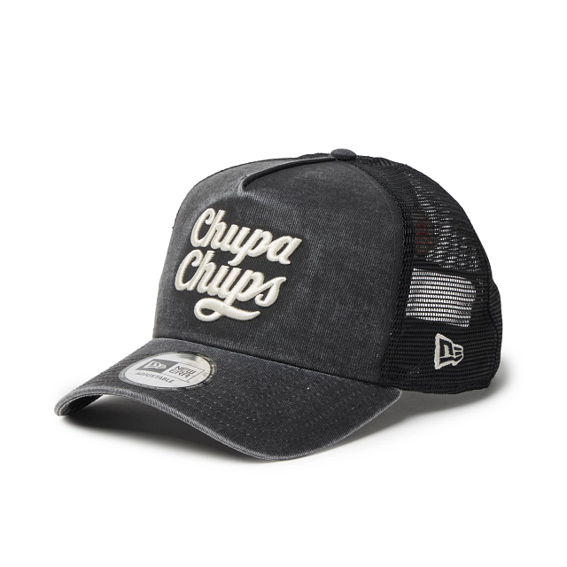 9FORTY A-Frame トラッカー Chupa Chups チュッパチャプス イタリアンウォッシュ ブラック【14863789】