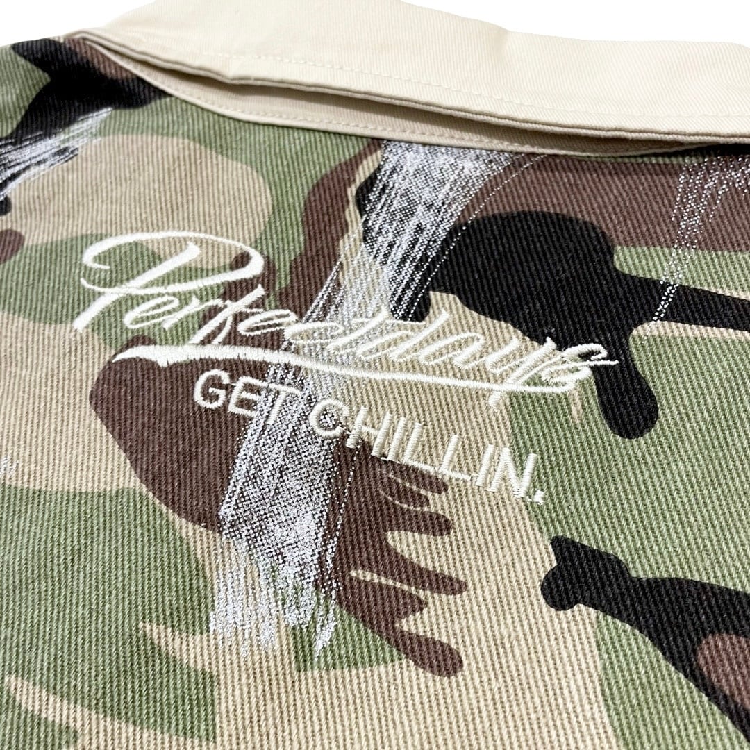 CHILLIN' -Camo Open Zip Shirts-　　　