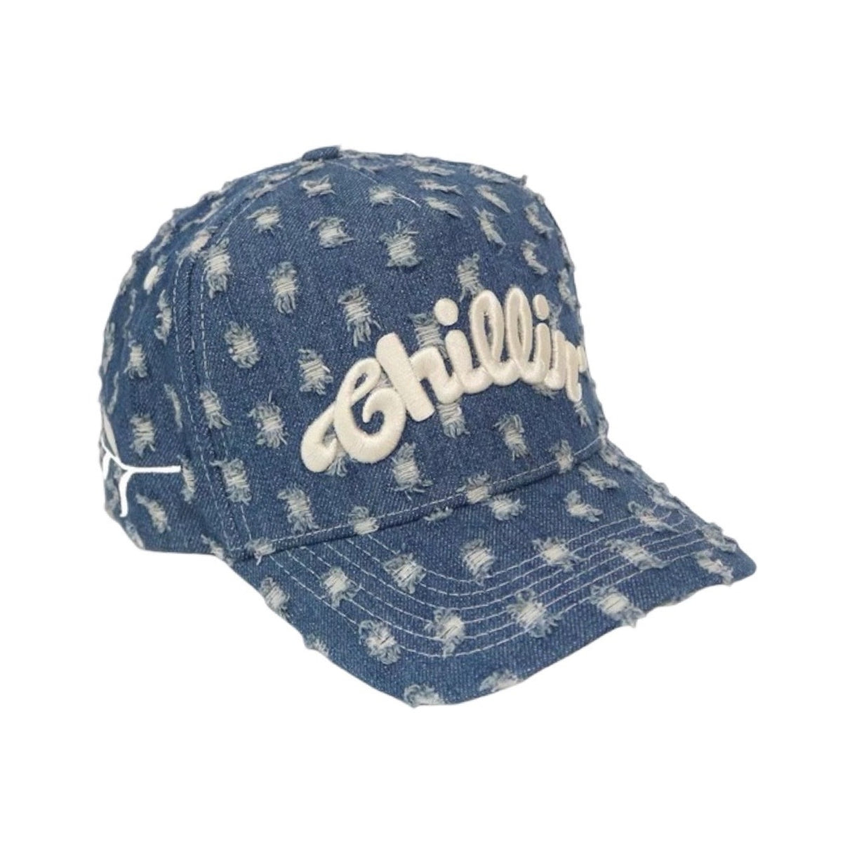 CHILLIN' -Crash Blue Denim Cap-