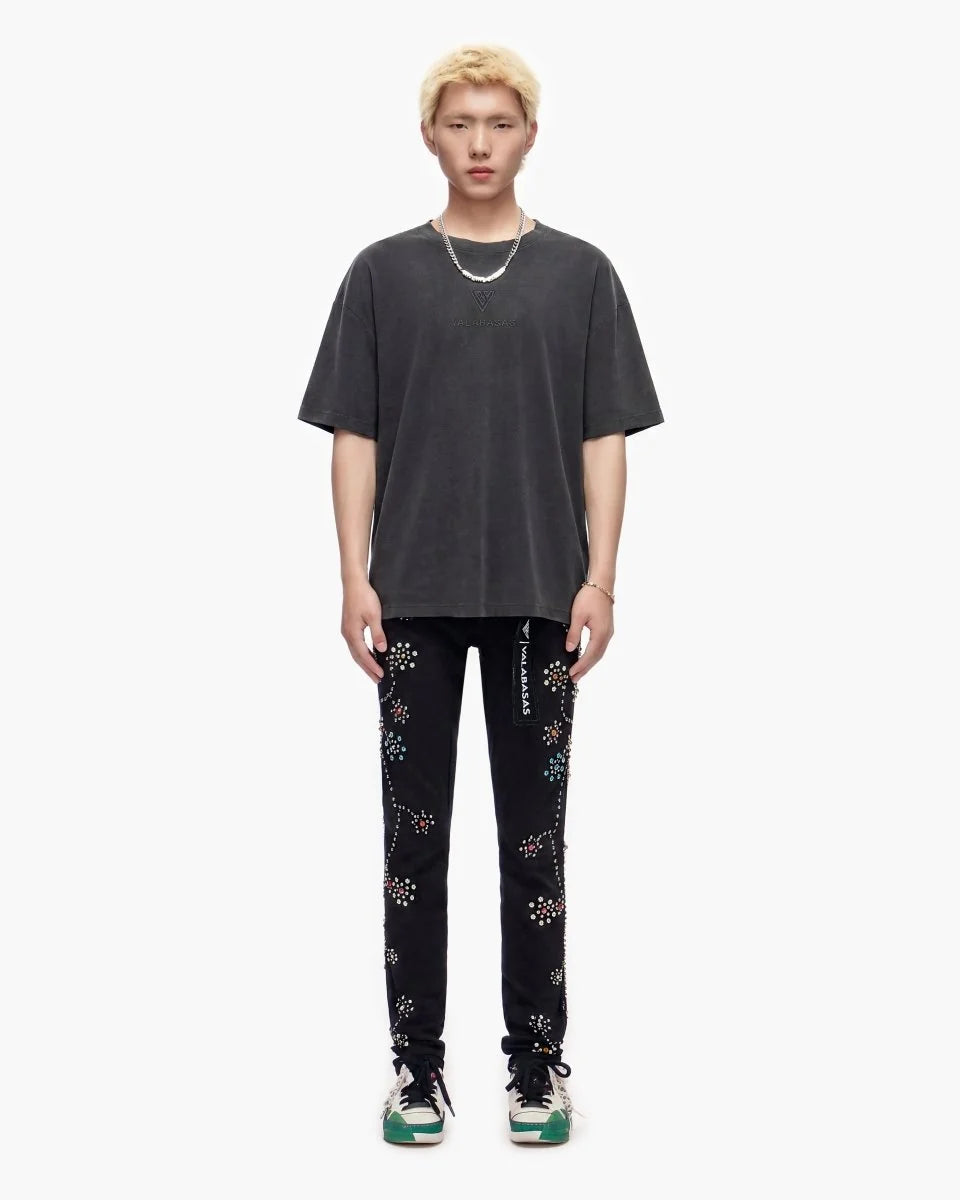 VALABASAS EMBARGO BLACK SKINNY JEANS VLBS-VJ1-1012