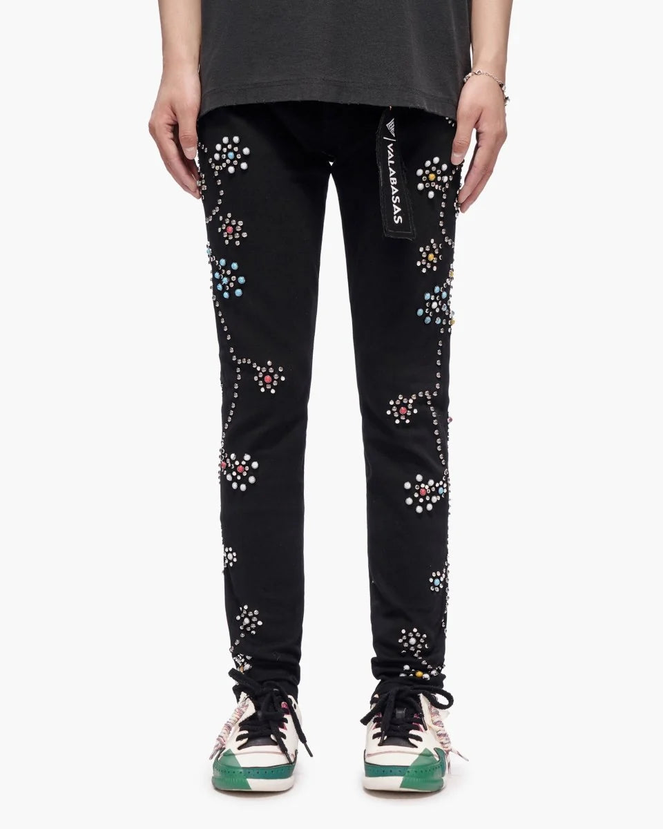 VALABASAS EMBARGO BLACK SKINNY JEANS VLBS-VJ1-1012