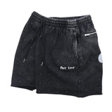 CHILLIN'  Studs Pigment Sweat Shorts- Black