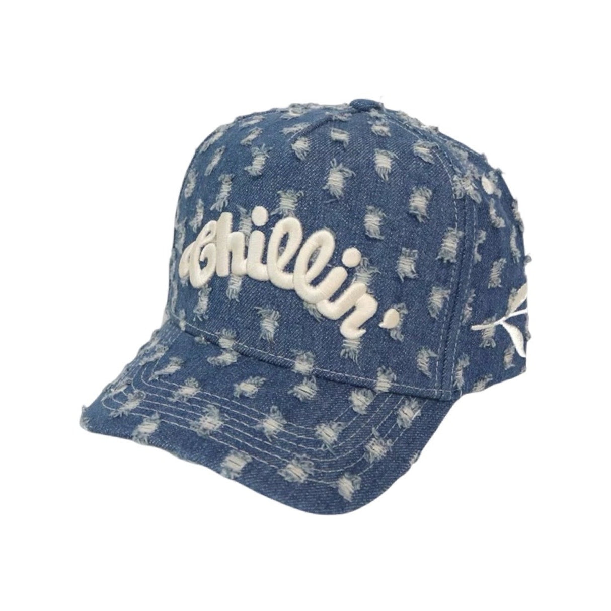 CHILLIN' -Crash Blue Denim Cap-
