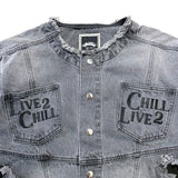 CHILLIN' -Break Denim Jacket-