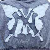 CHILLIN' -NY BUTTERFLY PIGMENT ZIP HOODIE-